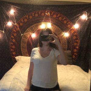 Plain White Tee with pocket